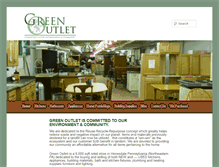 Tablet Screenshot of greenoutletonline.com